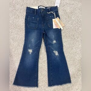 Kids Jessica Simpson Sydney Flare Denim with adjustable waist band.